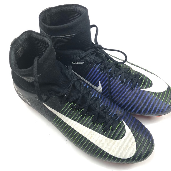 Nike Mercurial Superfly V SG PRO Black Green Soccer Cleats